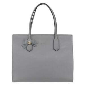 Gucci Leather Tote Bag Gray